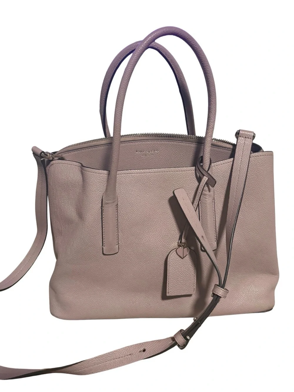 kate spade Dusty Lavender Pink Leather Crossbody Satchel